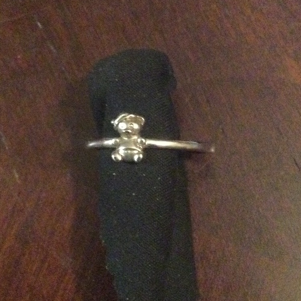 Sterling Silver Teddy Bear Ring